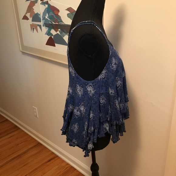 Free People handkerchief hemline tank top Size S - Picture 3 of 8